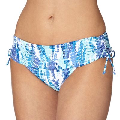 Gorgeous DD+ Blue animal print folded bikini bottoms